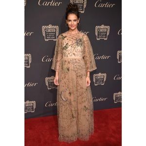 VALENTINO COUTURE BUTTERFLY EMBELLISHED TULLE GOWN